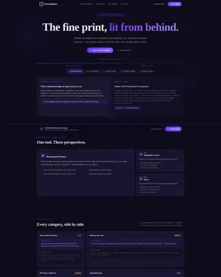 Restaurant Terms of Service Plain-Language Website Template