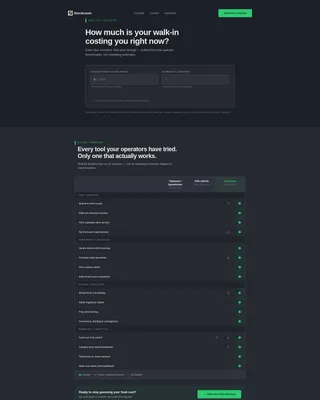 Restaurant Inventory Management Landing Page Template