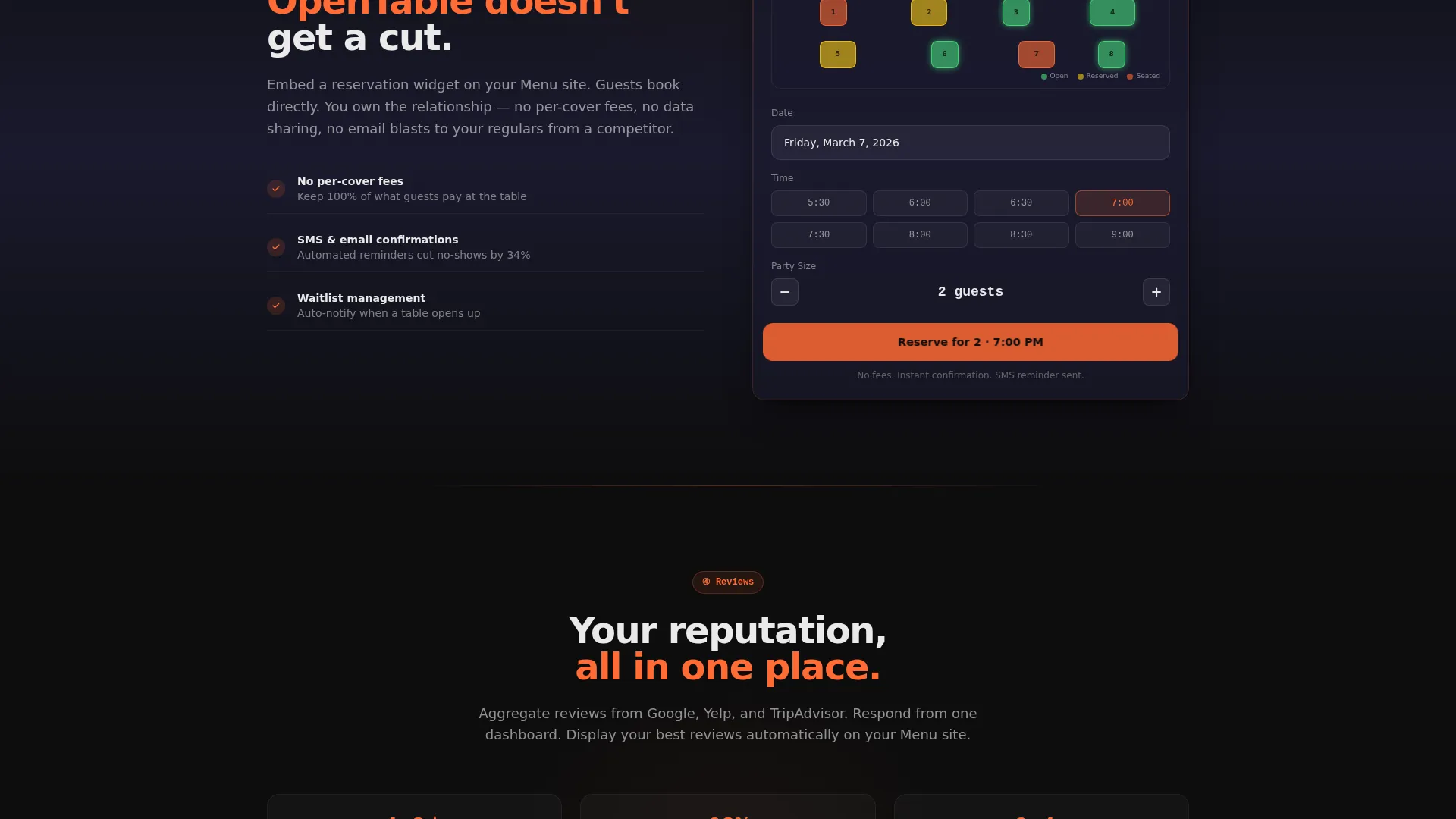 Culinary Experience Landing Page Template