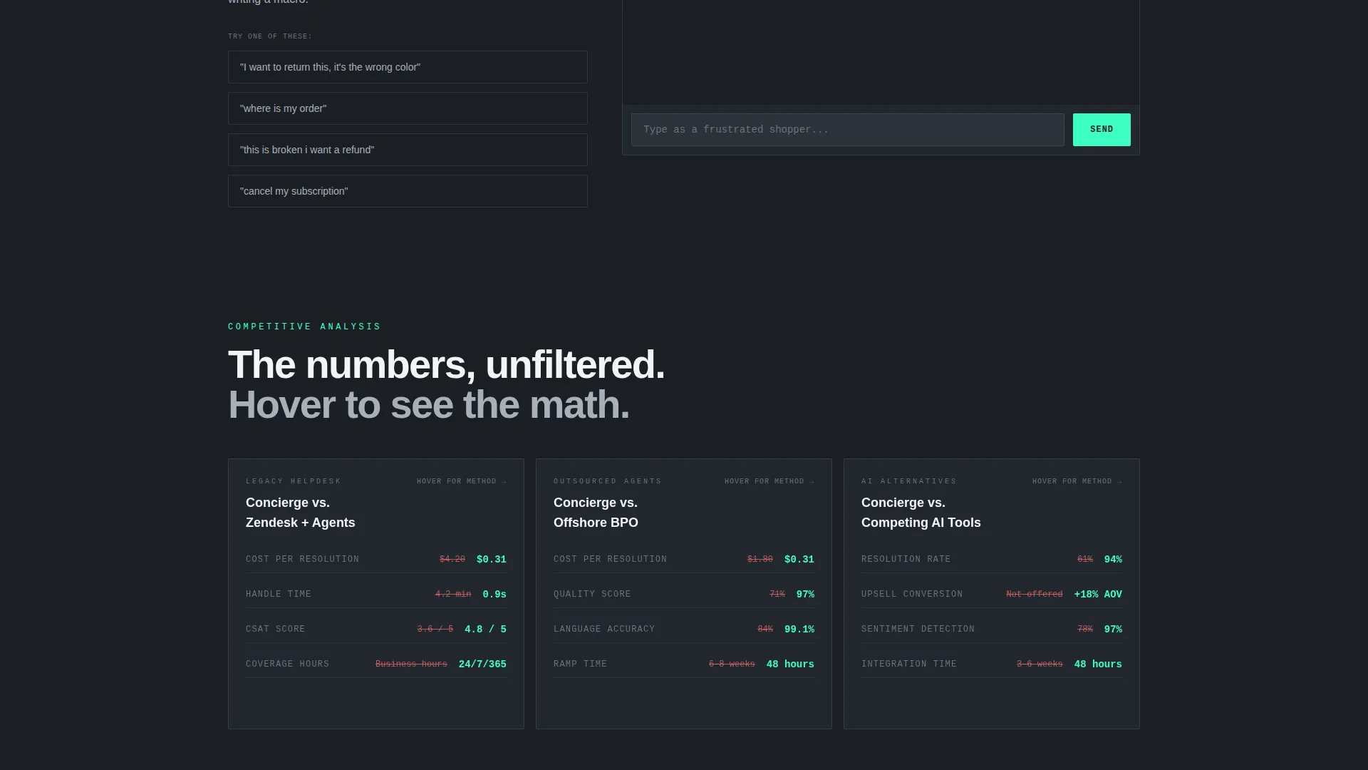 Retail AI Customer Service Landing Page Template