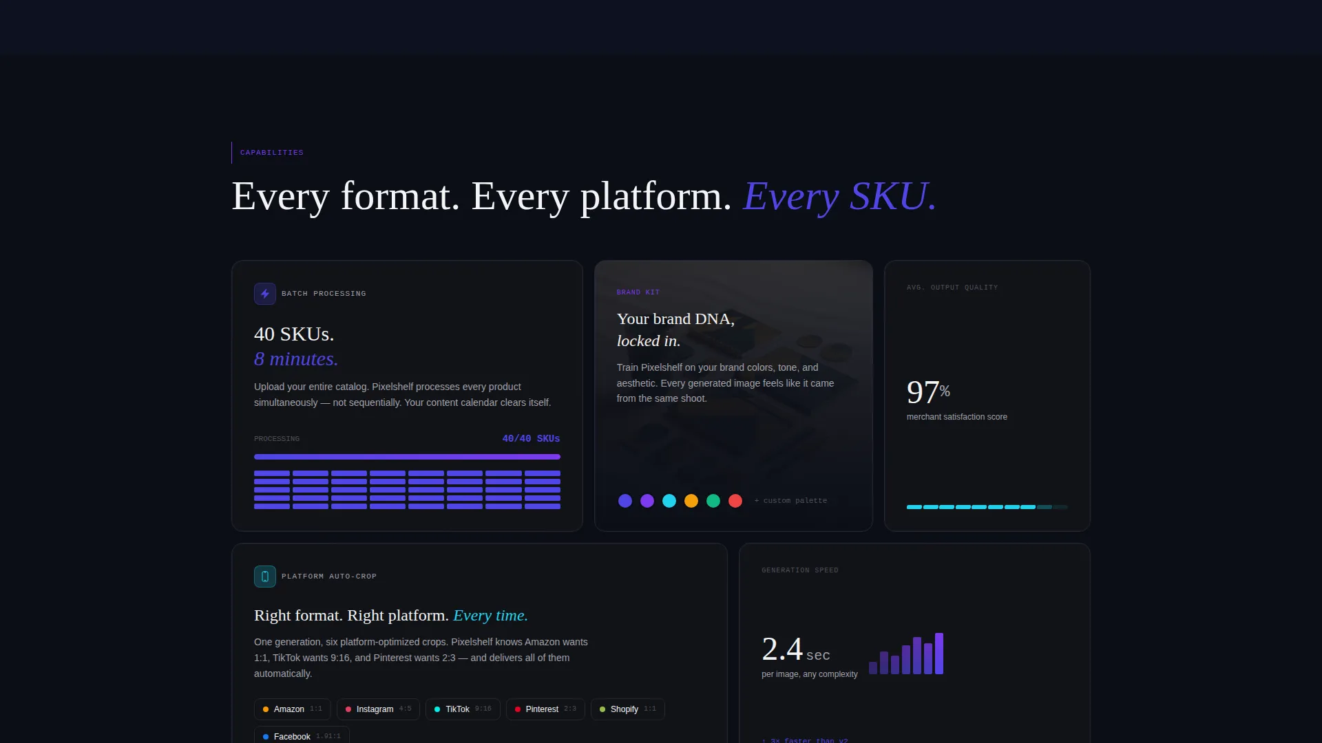 Retail AI Image Generator Landing Page Template