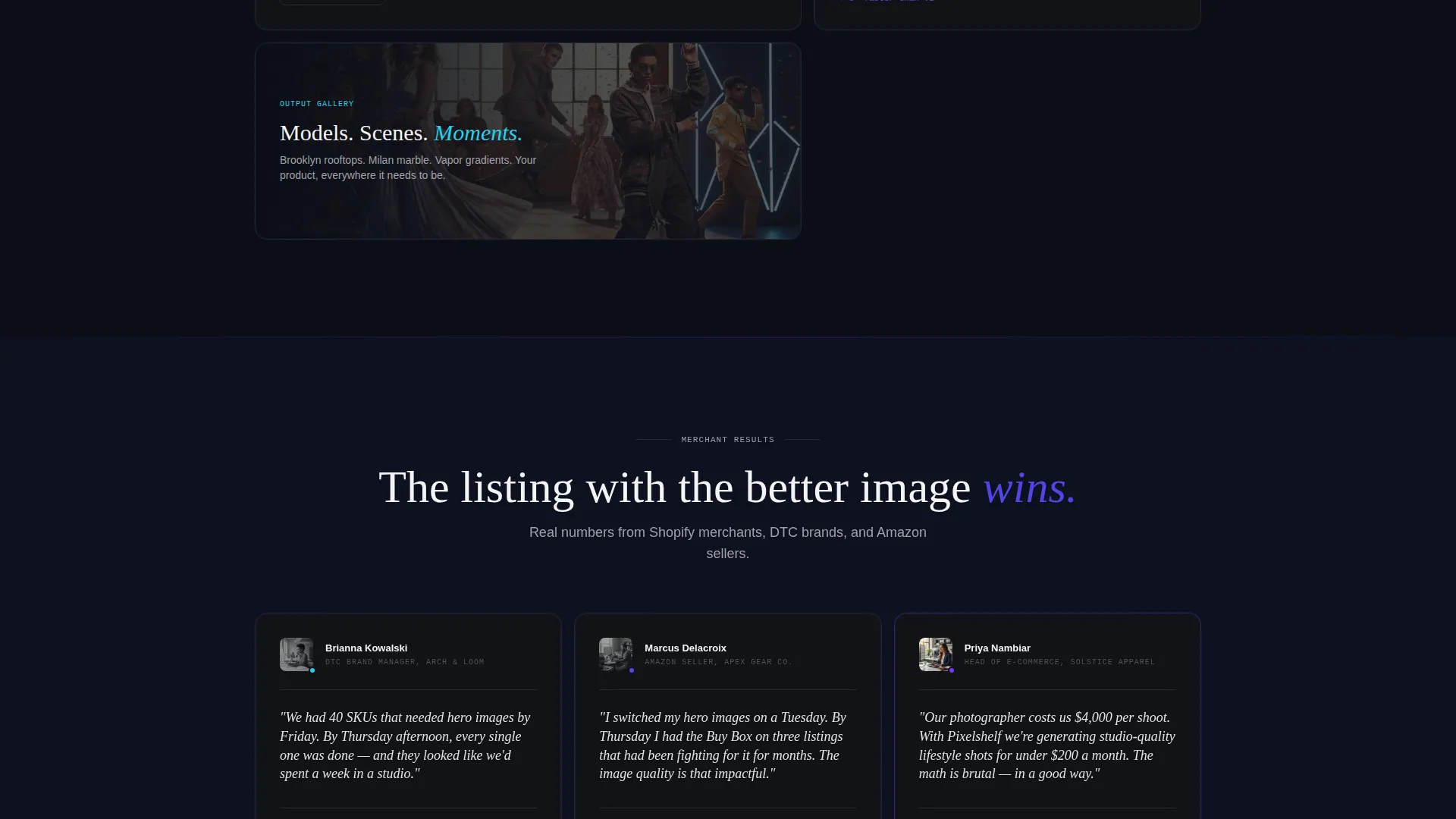 Retail AI Image Generator Landing Page Template