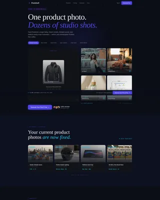 Retail AI Image Generator Landing Page Template