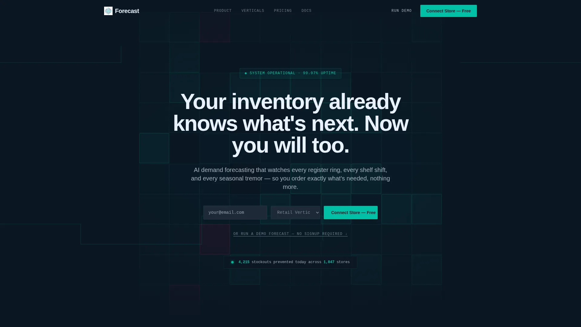Supply Chain Ops Landing Page Template