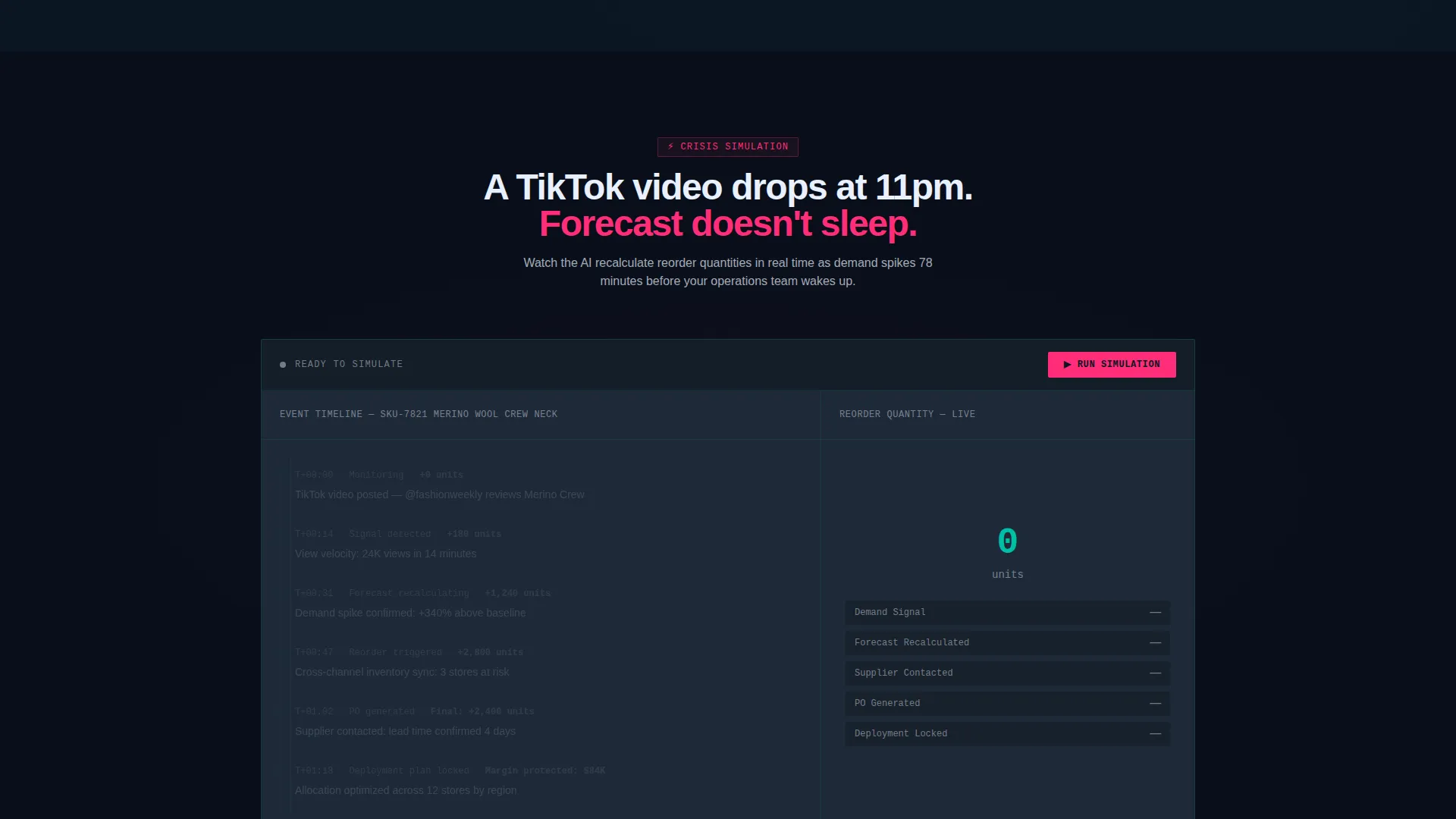 Supply Chain Ops Landing Page Template