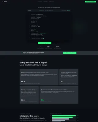 Retail AI Lead Scoring Landing Page Template