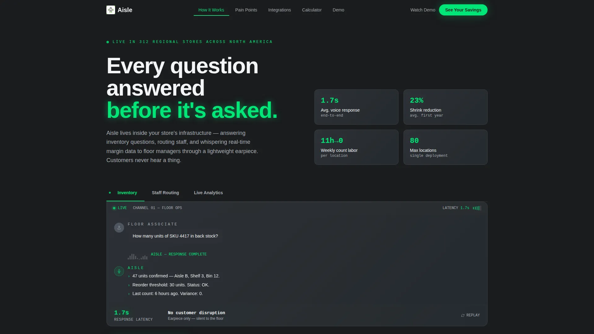 Retail AI Voice Assistant Landing Page Template