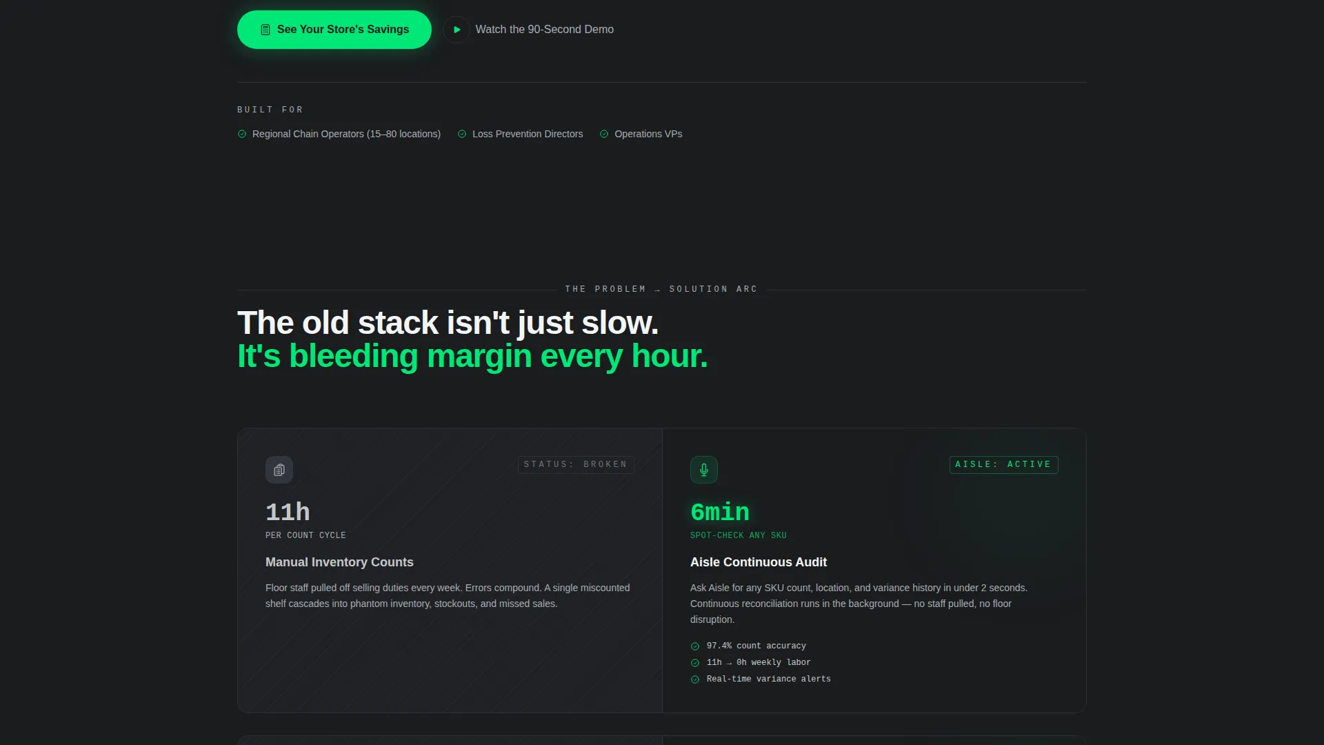 Retail AI Voice Assistant Landing Page Template