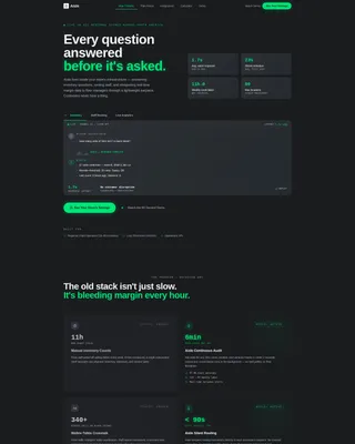 Retail AI Voice Assistant Landing Page Template