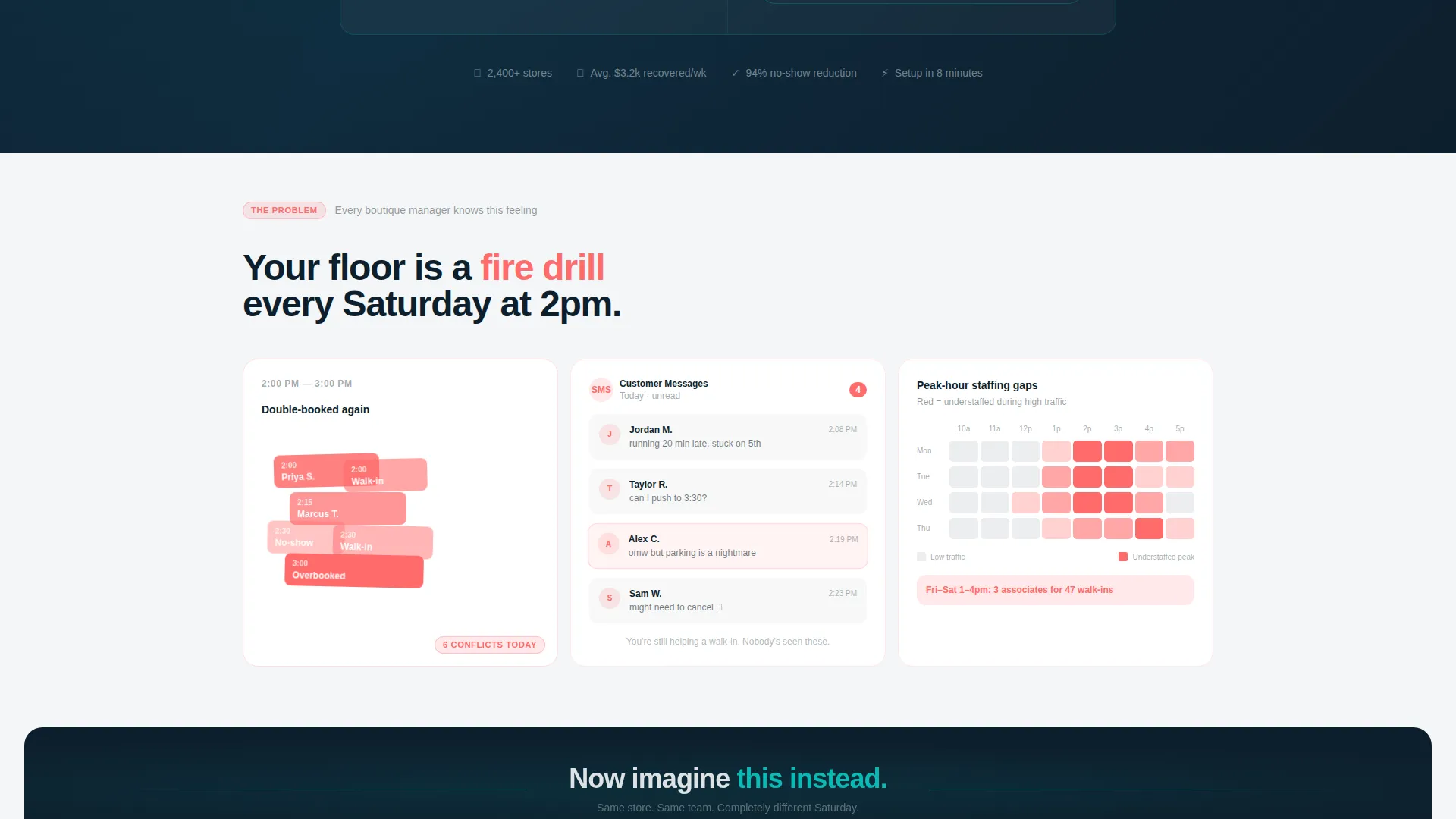 Retail Appointment Scheduling Landing Page Template