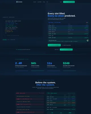 Booking Landing Page Template - Dynamic Motion