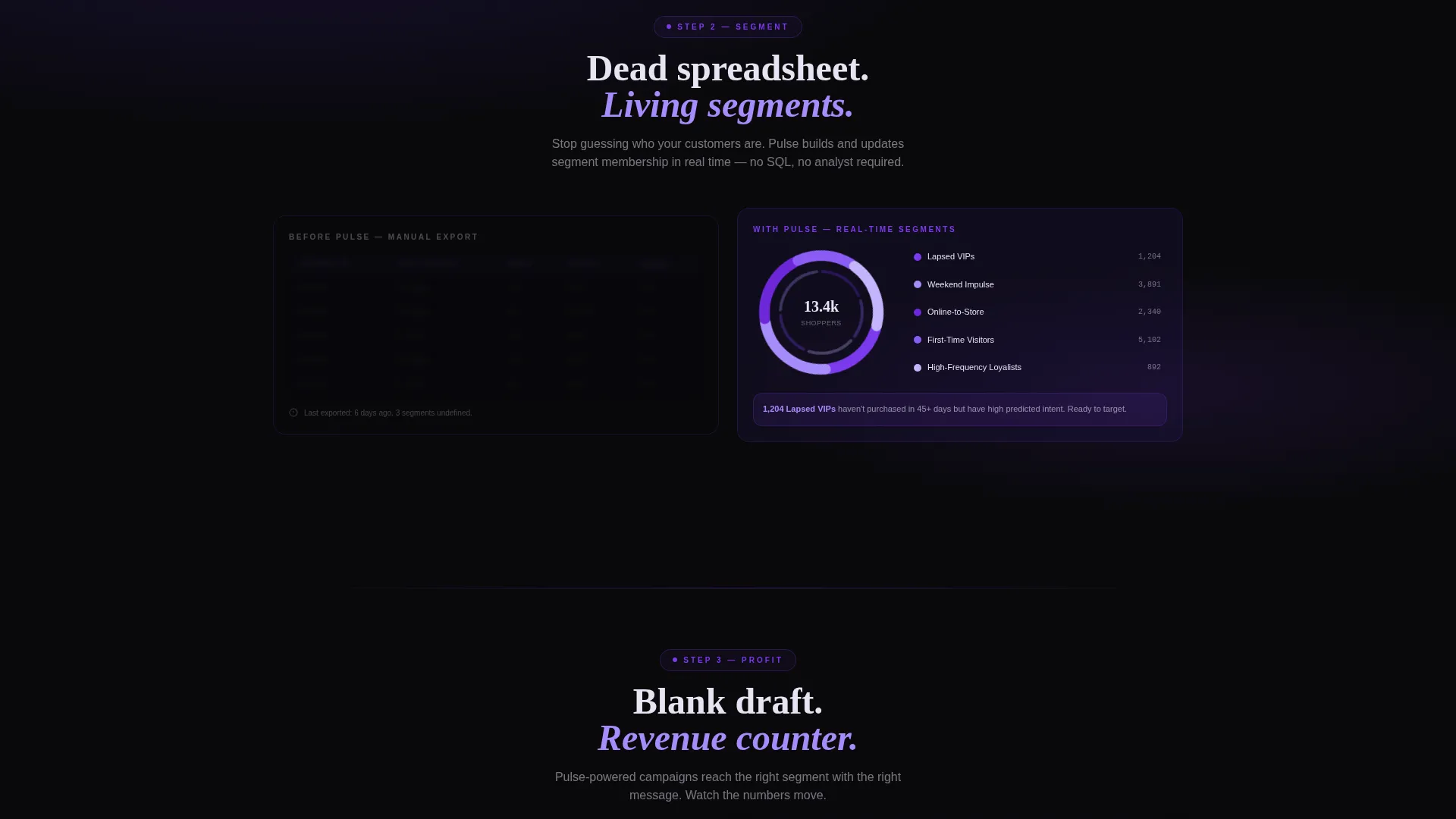 Kinetic Retail CRM Landing Page Template