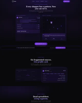Kinetic Retail CRM Landing Page Template
