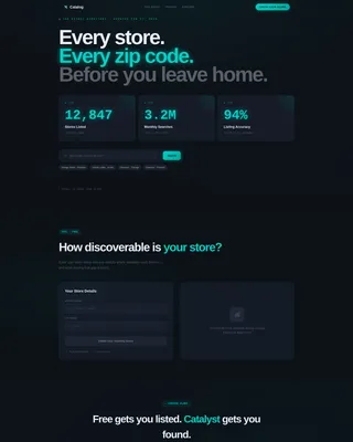 Retail Directory Landing Page Template
