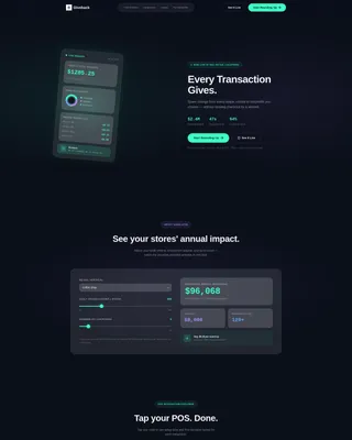Retail Donor Management Landing Page Template