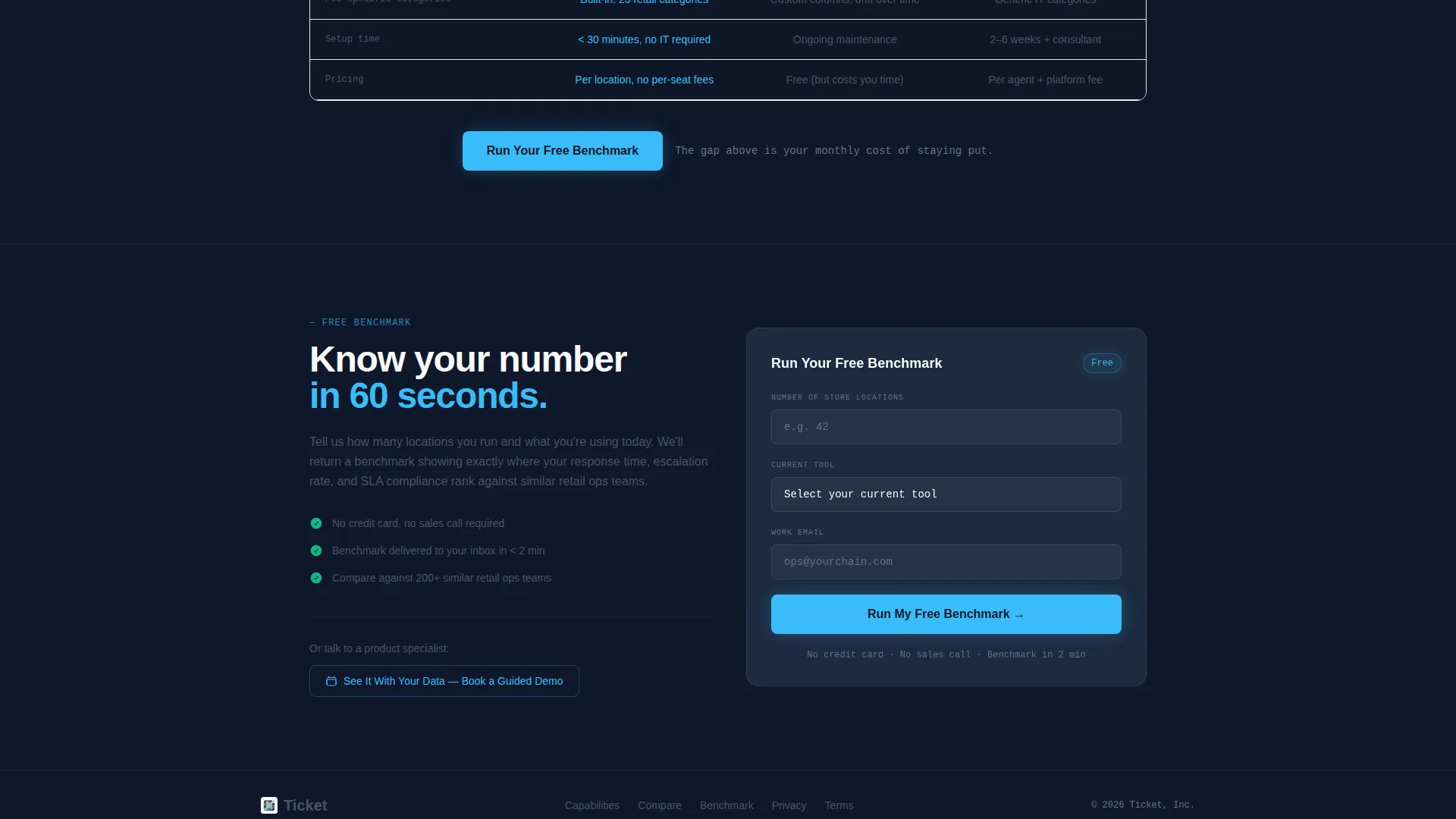 Retail Help Desk Landing Page Template