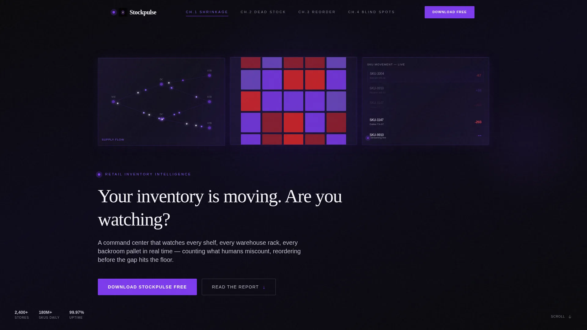 Premium Inventory Landing Page Template