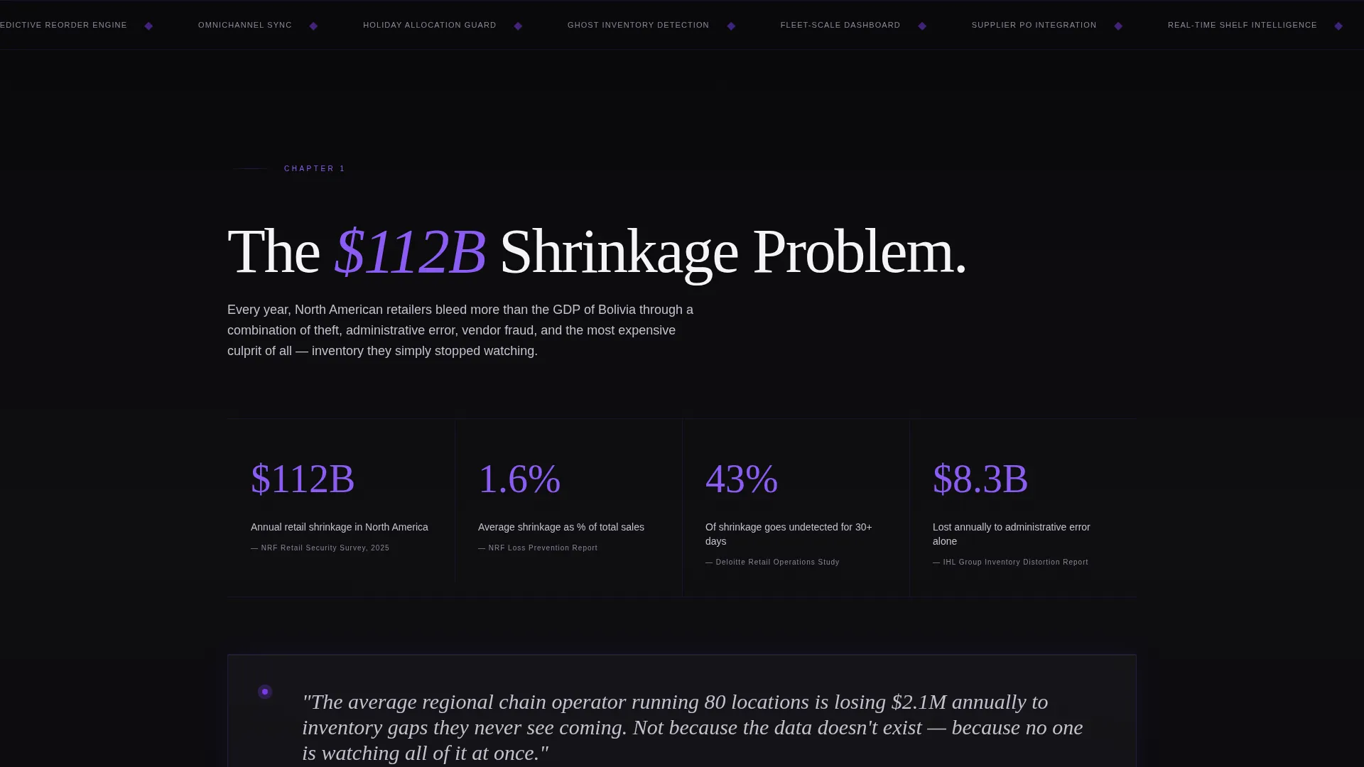 Premium Inventory Landing Page Template