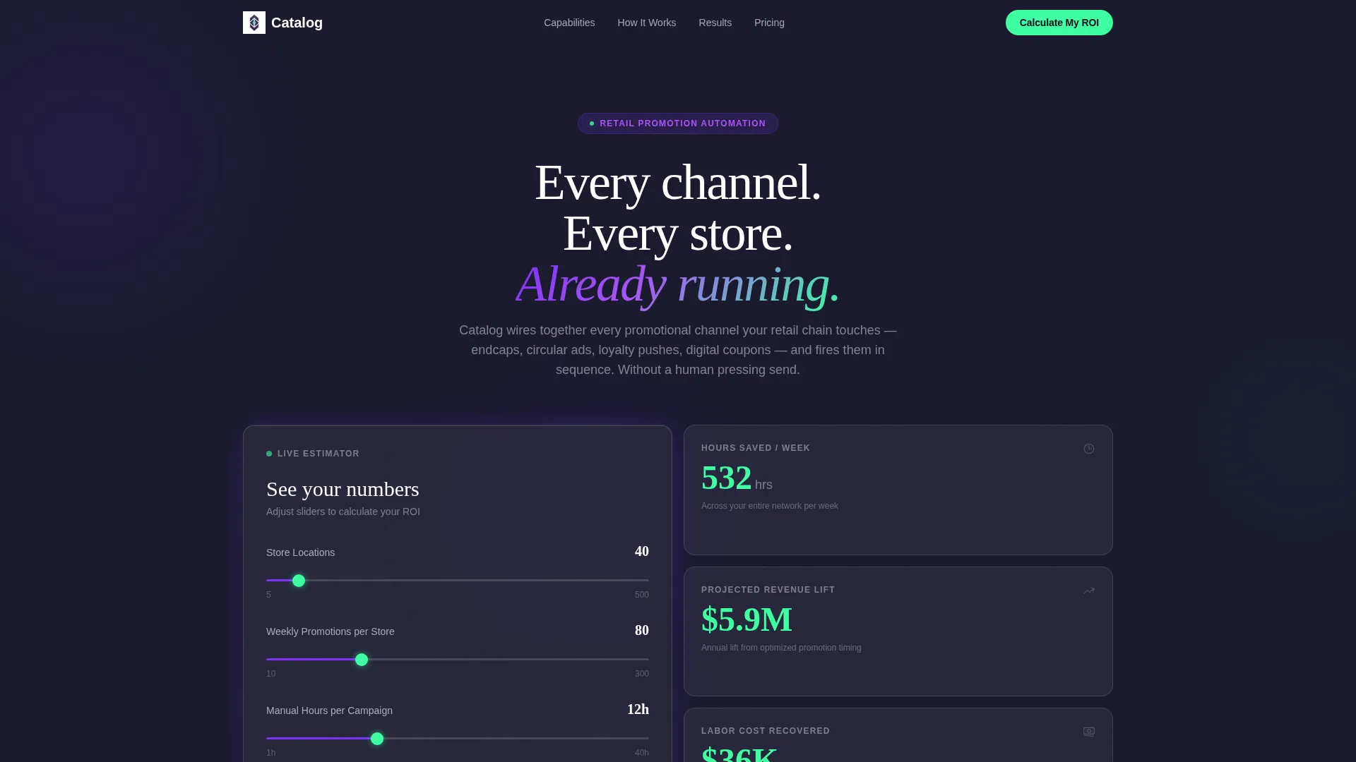 Retail Marketing Automation Landing Page Template