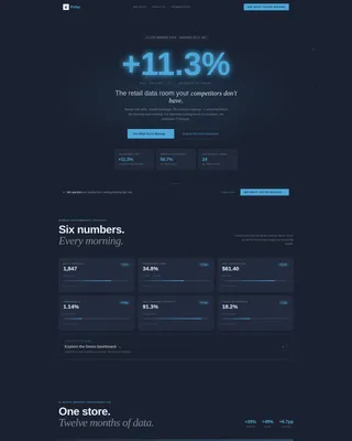 Bento Grid Retail Membership Landing Page Template