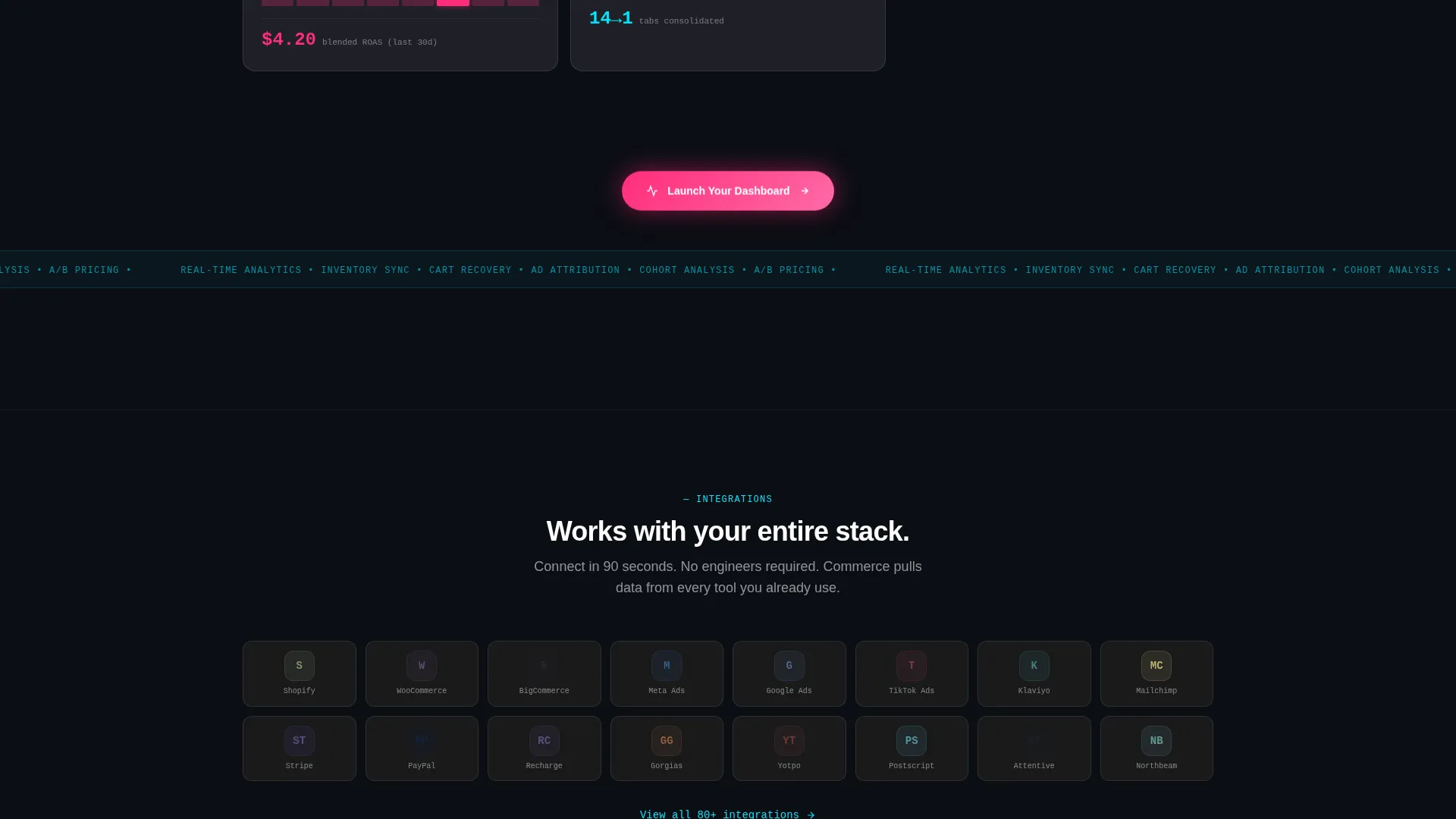 Retail Online Store Platform Landing Page Template
