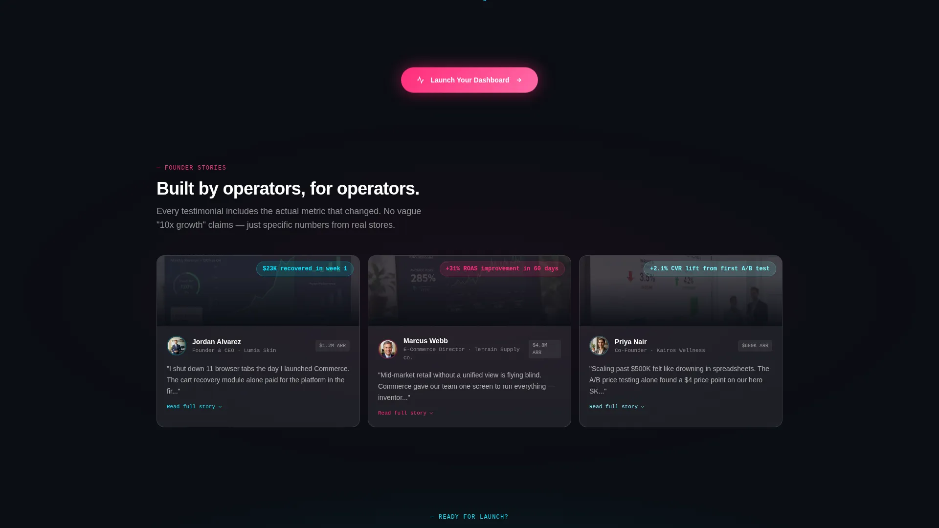 Retail Online Store Platform Landing Page Template
