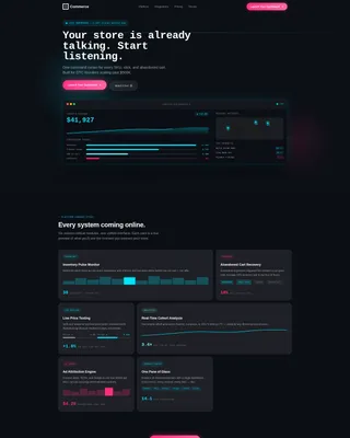 Retail Online Store Platform Landing Page Template