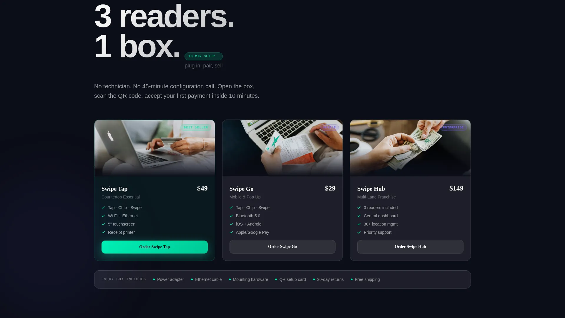 Retail Payment Processing Landing Page Template