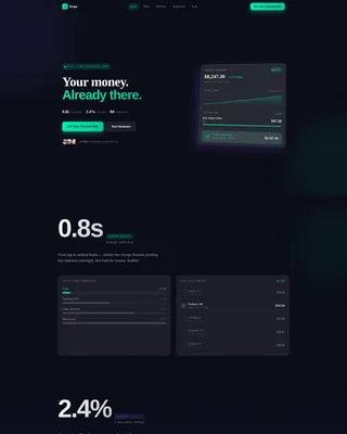 Retail Payment Processing Landing Page Template