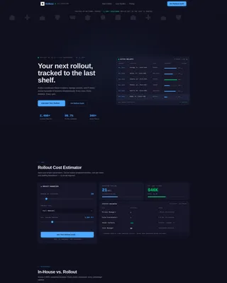 Retail Project Management Landing Page Template