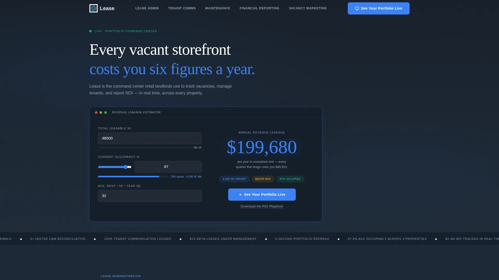 Retail Property Management Landing Page Template