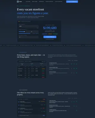 Retail Property Management Landing Page Template