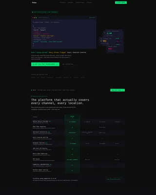 Retail Review Management Comparison Landing Page