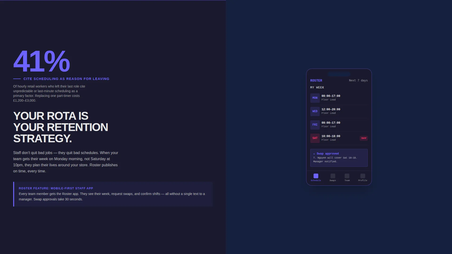 Dynamic Volunteer Mgmt Landing Page Template