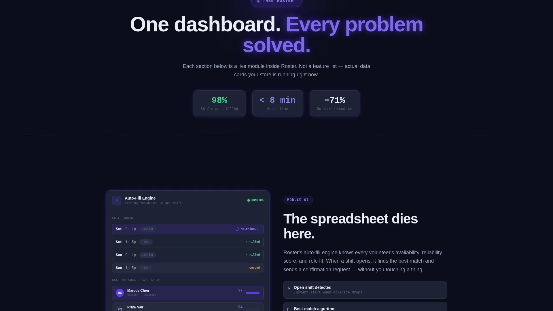 Agile Volunteer Ops Landing Page Template