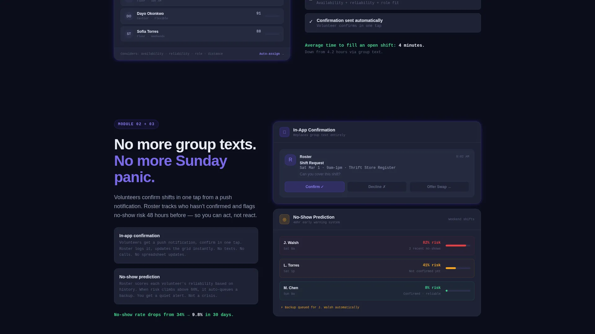 Agile Volunteer Ops Landing Page Template
