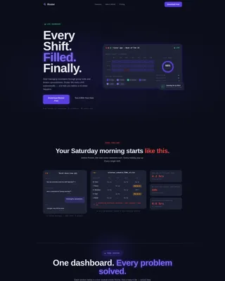 Agile Volunteer Ops Landing Page Template