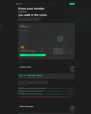 RoboTech Pitch Deck Landing Page Template