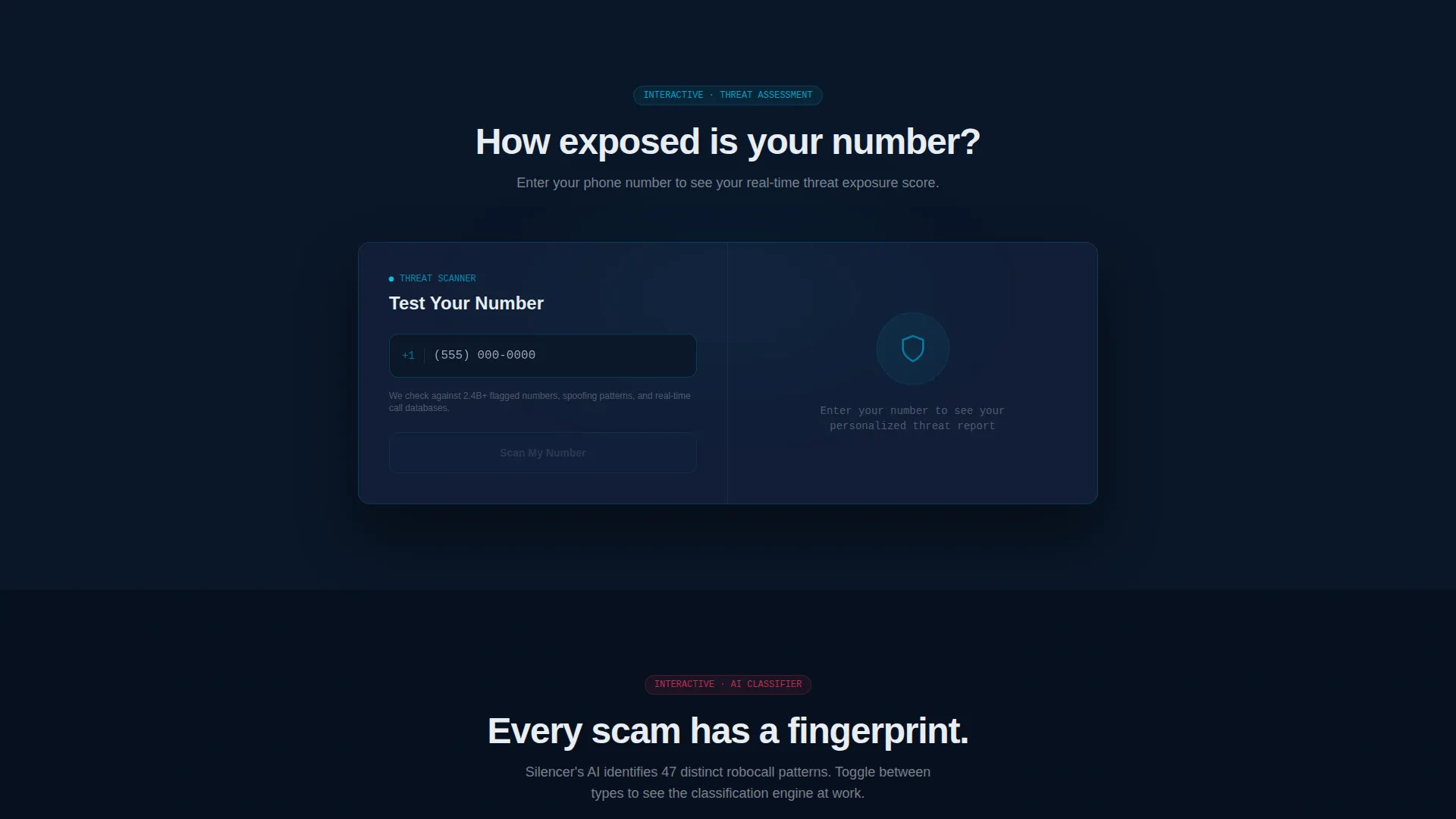 Robocall Blocking Landing Page Template