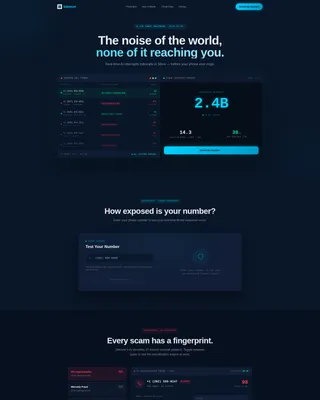 Robocall Blocking Landing Page Template