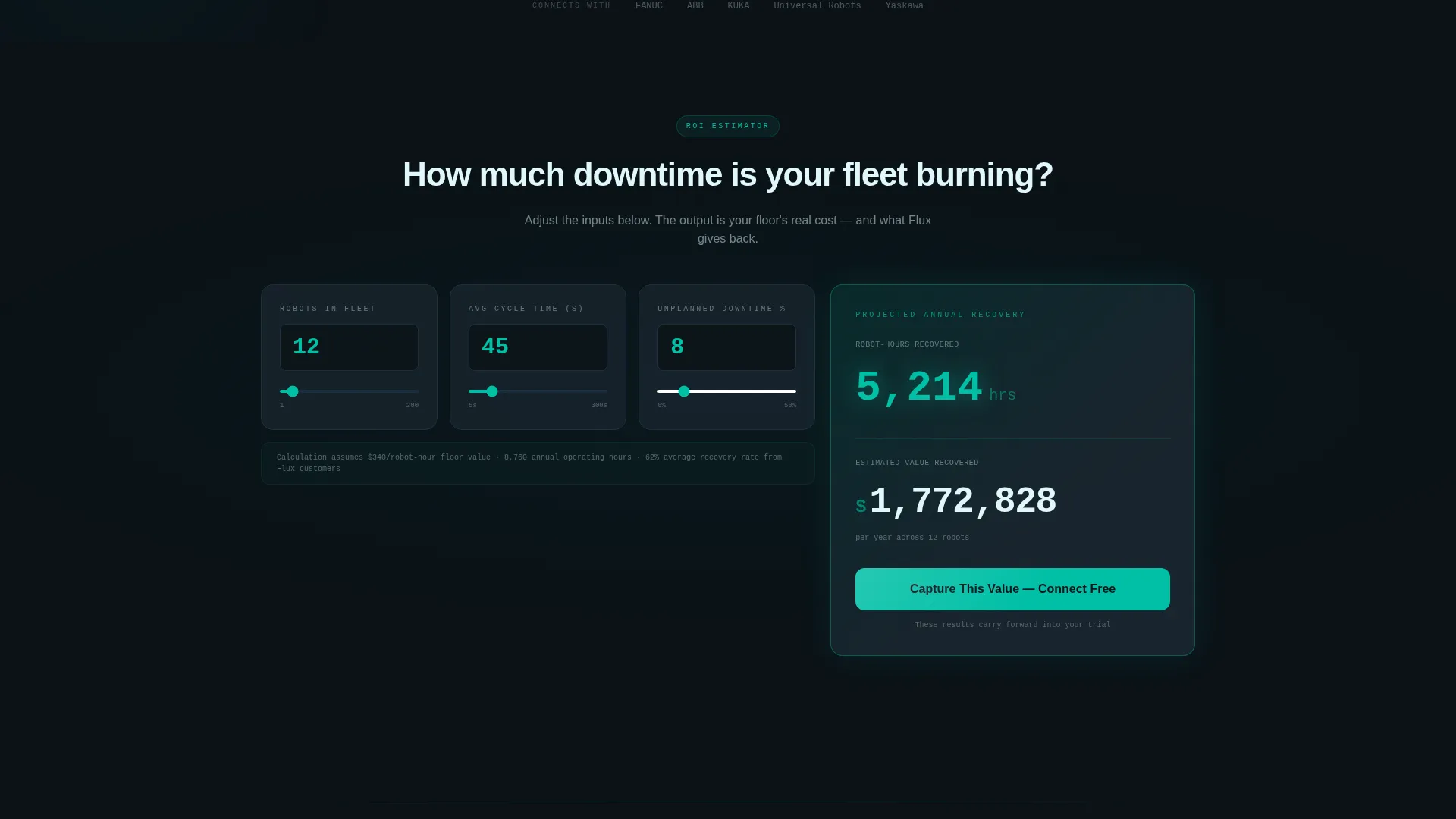 Robotics Analytics Landing Page Template