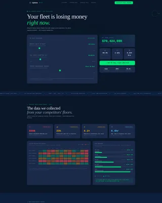 Robotics Fleet Management Landing Page Template