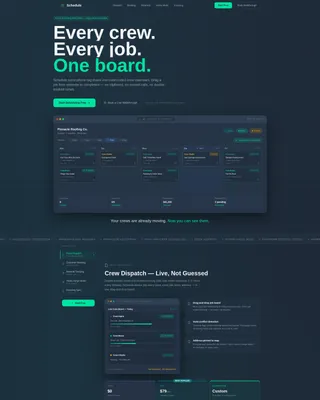 Roofing Booking & Scheduling Landing Page Template