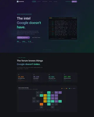 Roofing Community Forum Landing Page Template