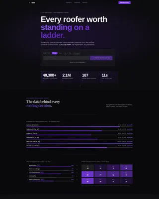 Roofing Directory Comparison Table Landing Page Template