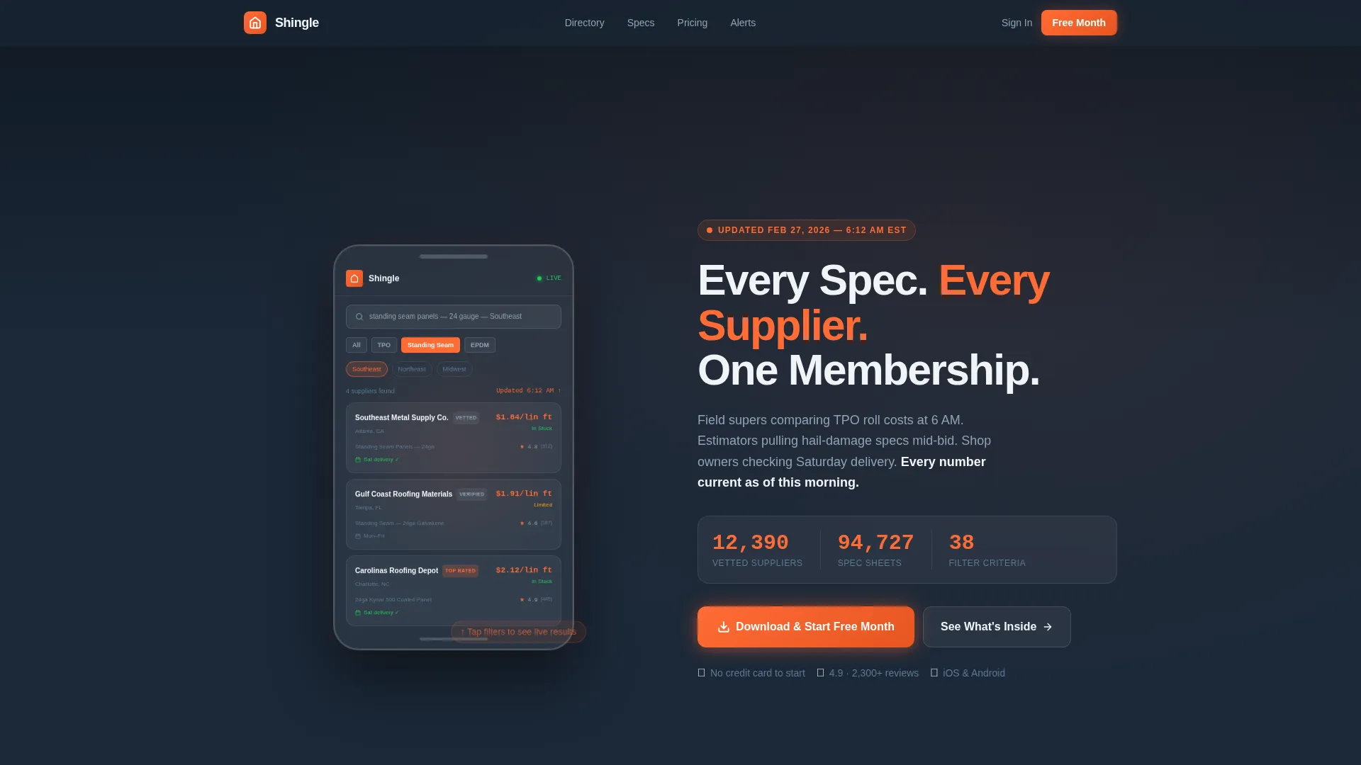 Roofing Membership Landing Page Template