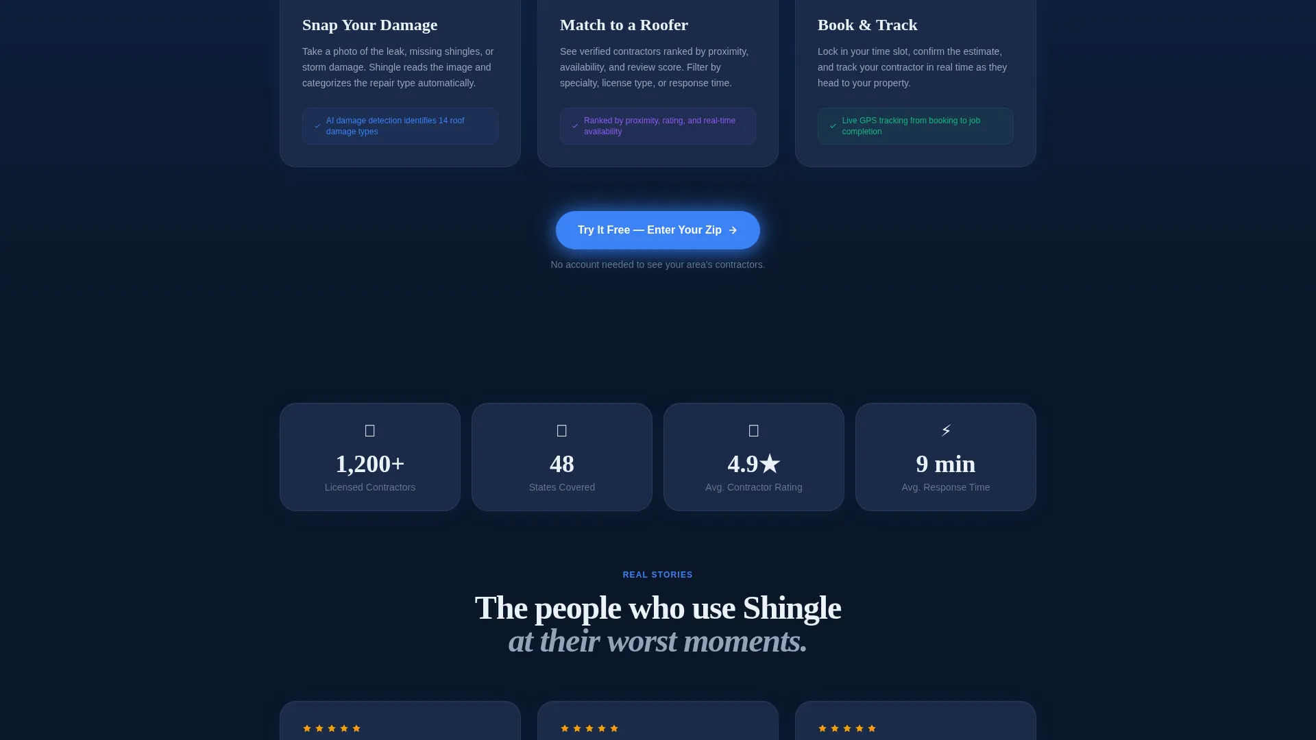 Roof Installation Landing Page Template