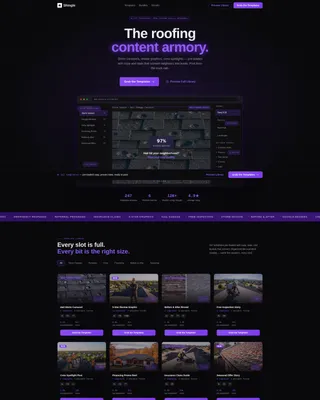 Roofing Solutions Landing Page Template