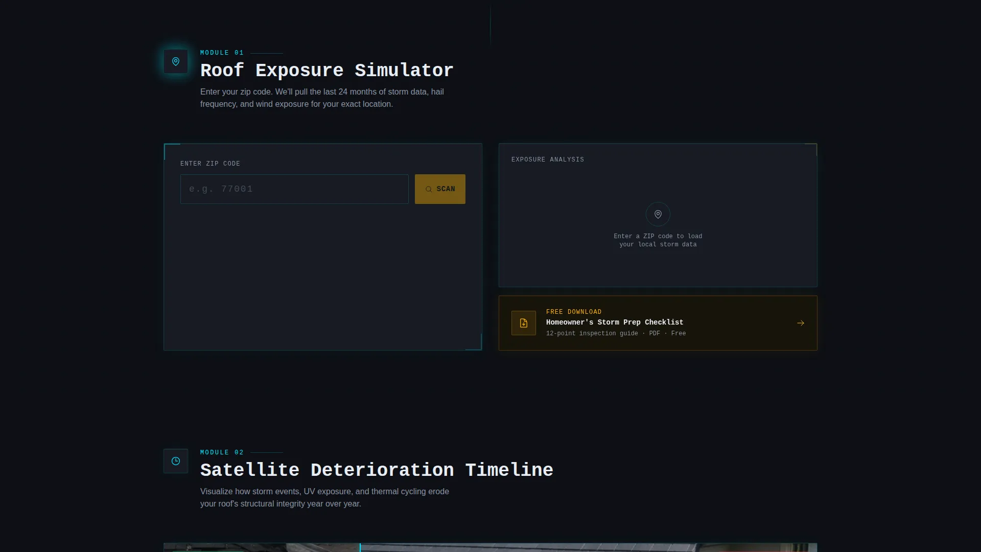 Roofing Landing Page Template | Data Command Design