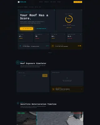Roofing Landing Page Template | Data Command Design